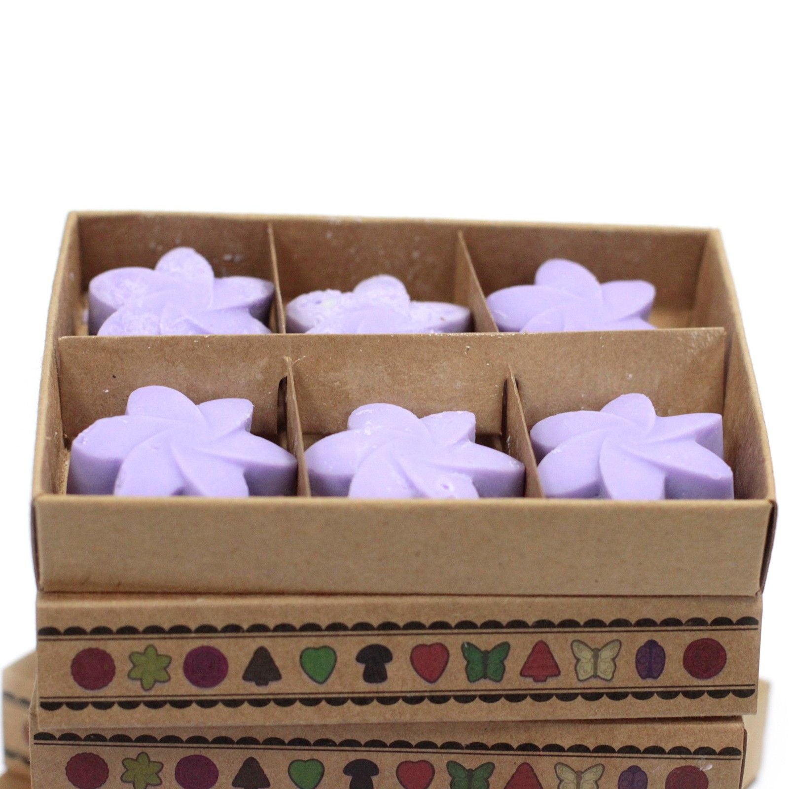 Box of 6 Wax Melt Stars - Lavender Fields