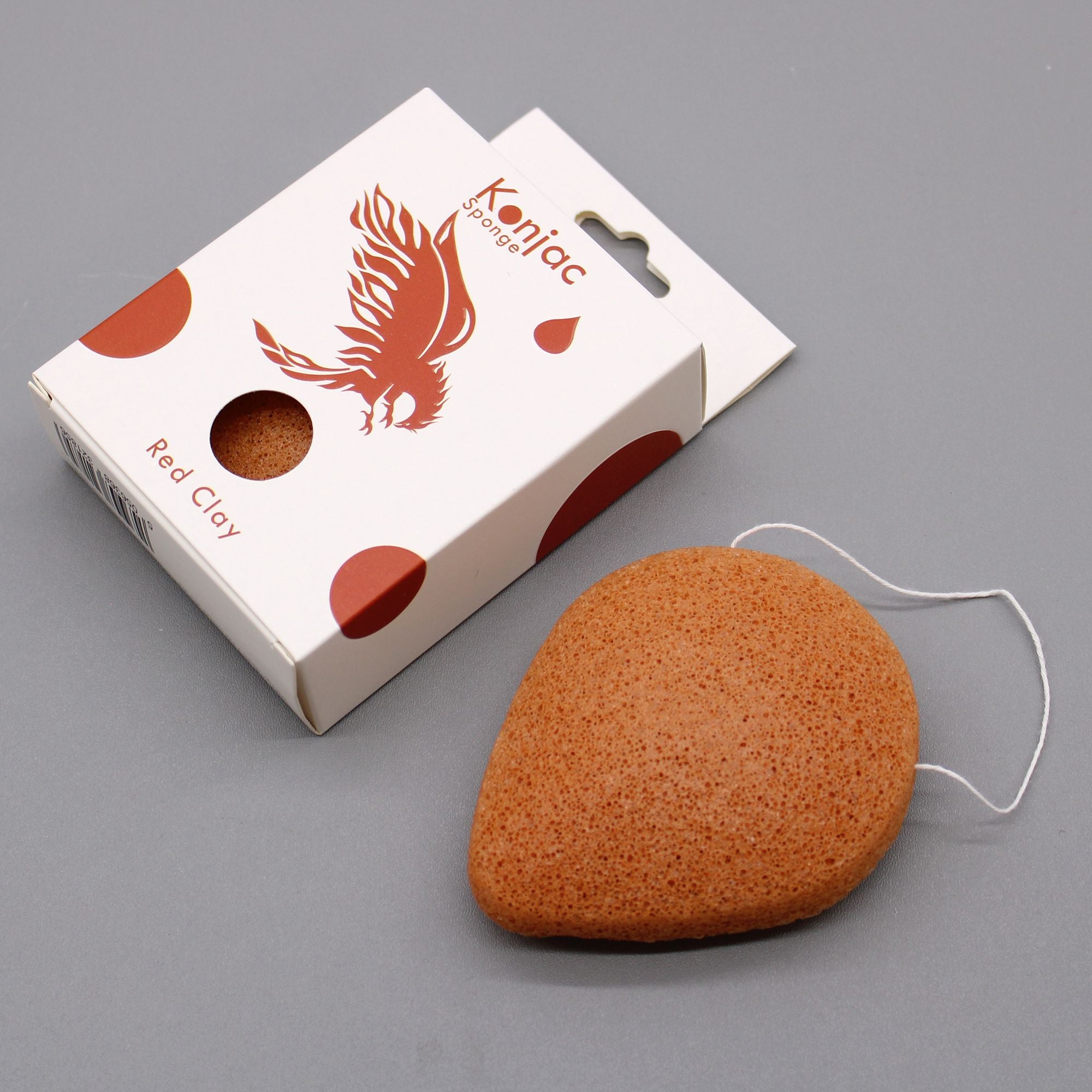 Konjac Teardrop Sponge – Red Clay – Rejuvenating