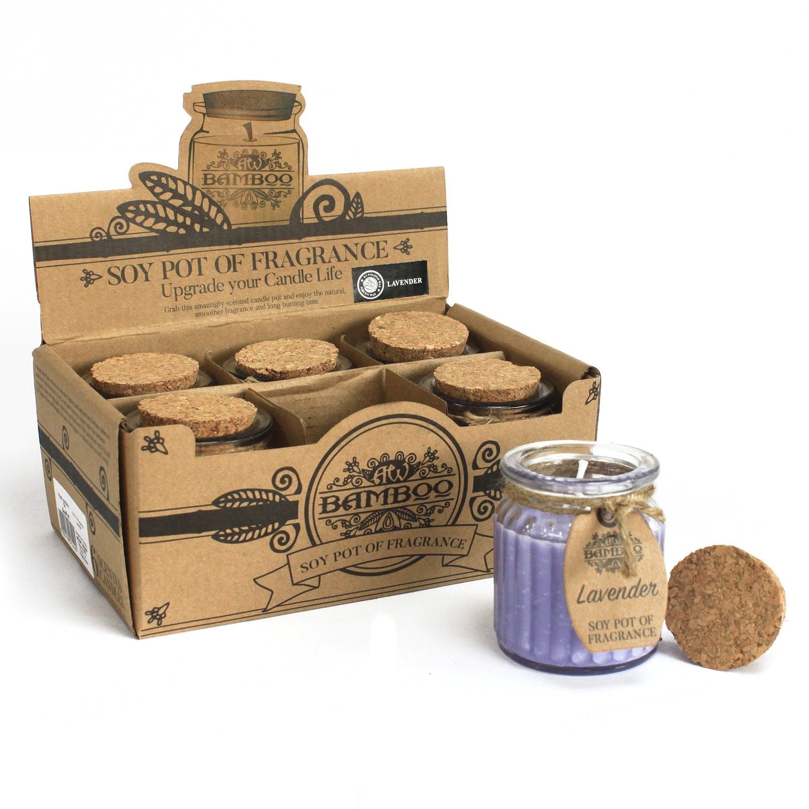 Soy Fragrance Candle Pot – Lavender