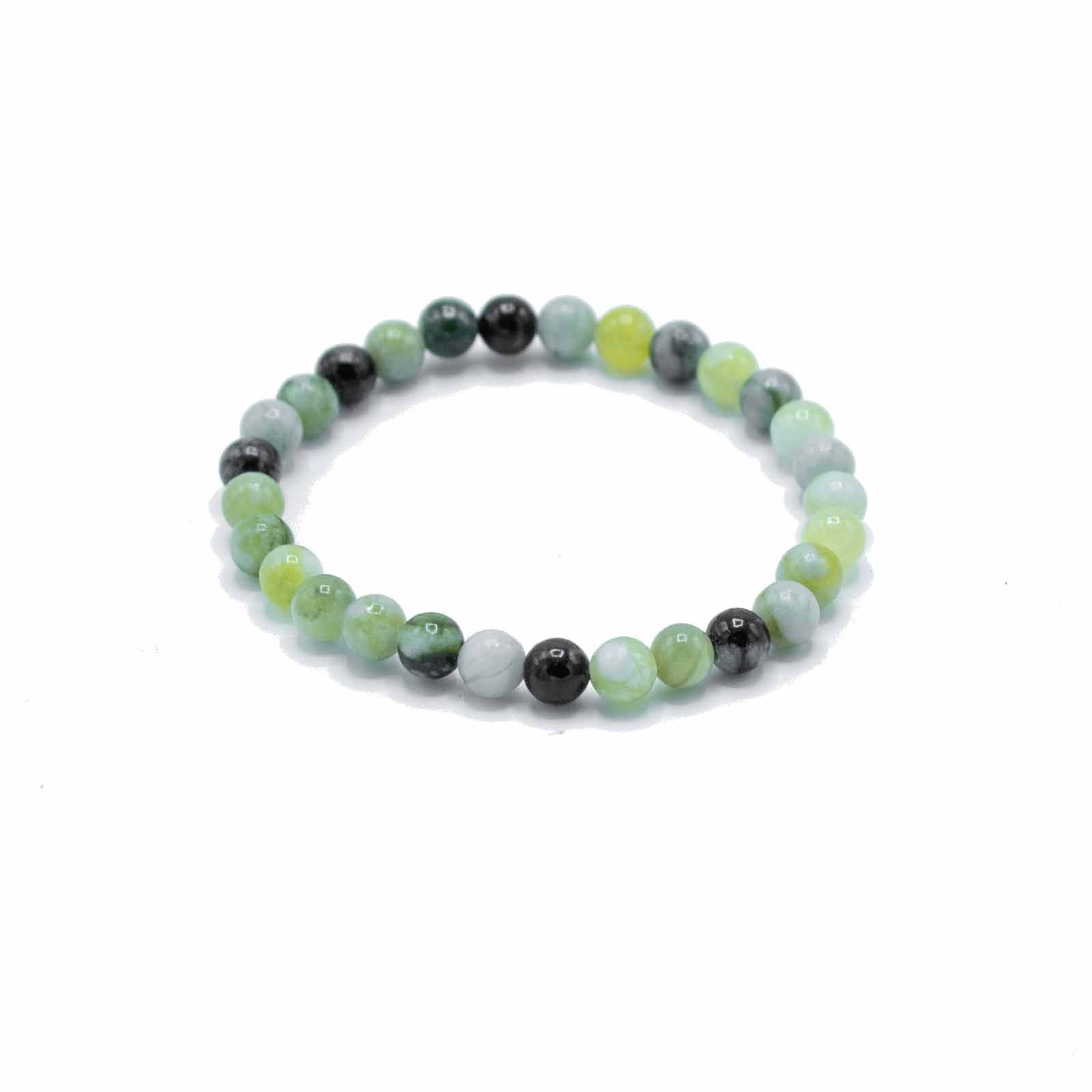 Gemstone Manifestation Bracelet - Olive Jade (Healing)