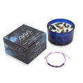 Zodiac Crystal Candle + Gemstone Bracelet - Aquarious