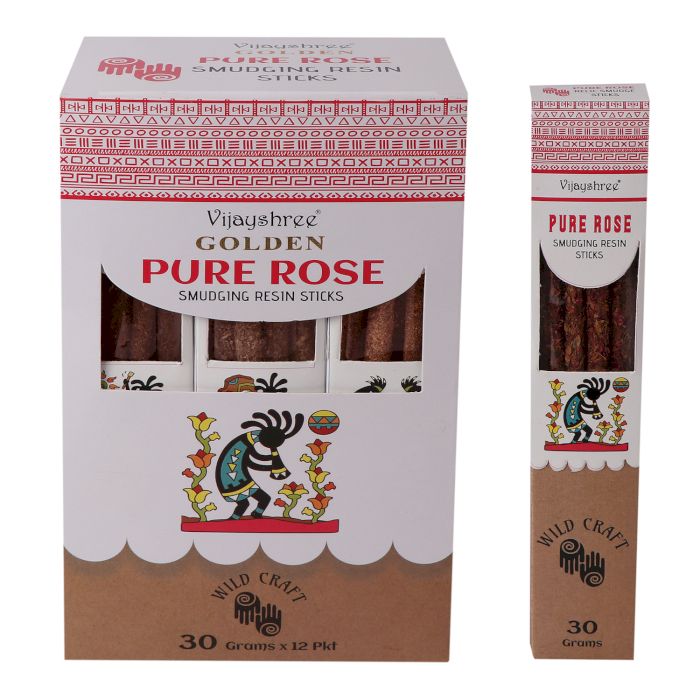 Golden Pure Rose Smudging Resin Sticks 30g (6s)
