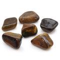 African Tumble Stone x6 - Large - Tigers Eye (Varigated)