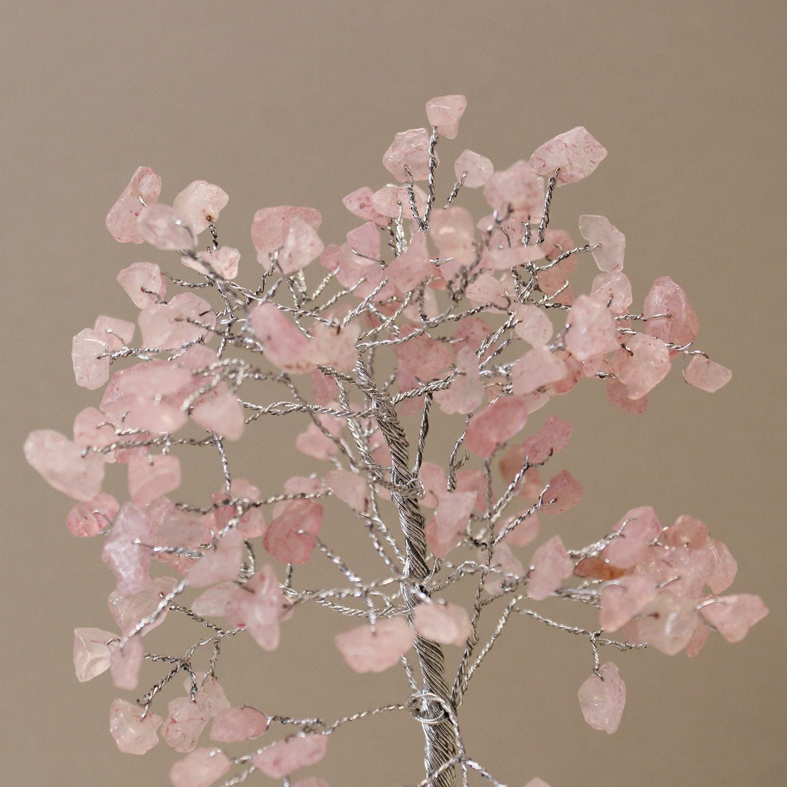 Gemstone Tree (160 Stones) - Rose Quartz on Orgonite Base