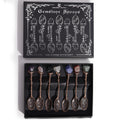 Crystal Witch Spoon Assembly of 7 Gemstones - Bronze