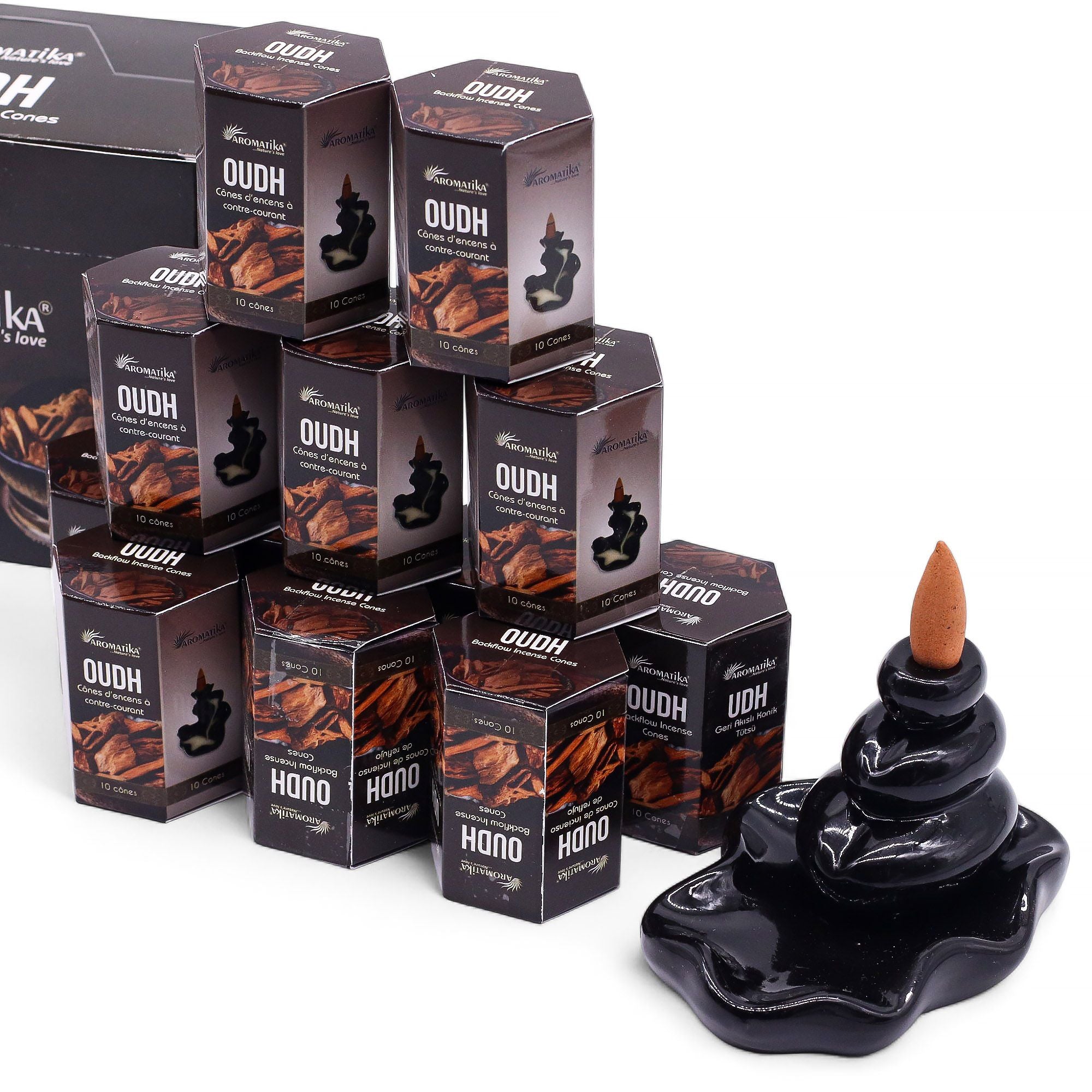 Masala Backflow Incense Cones - Oudh