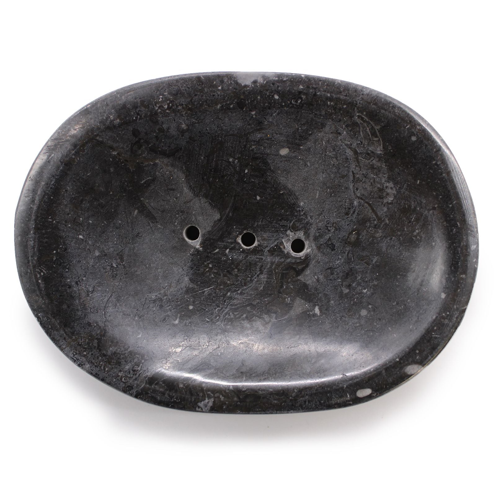 Marble - Black Oval Soap Dish