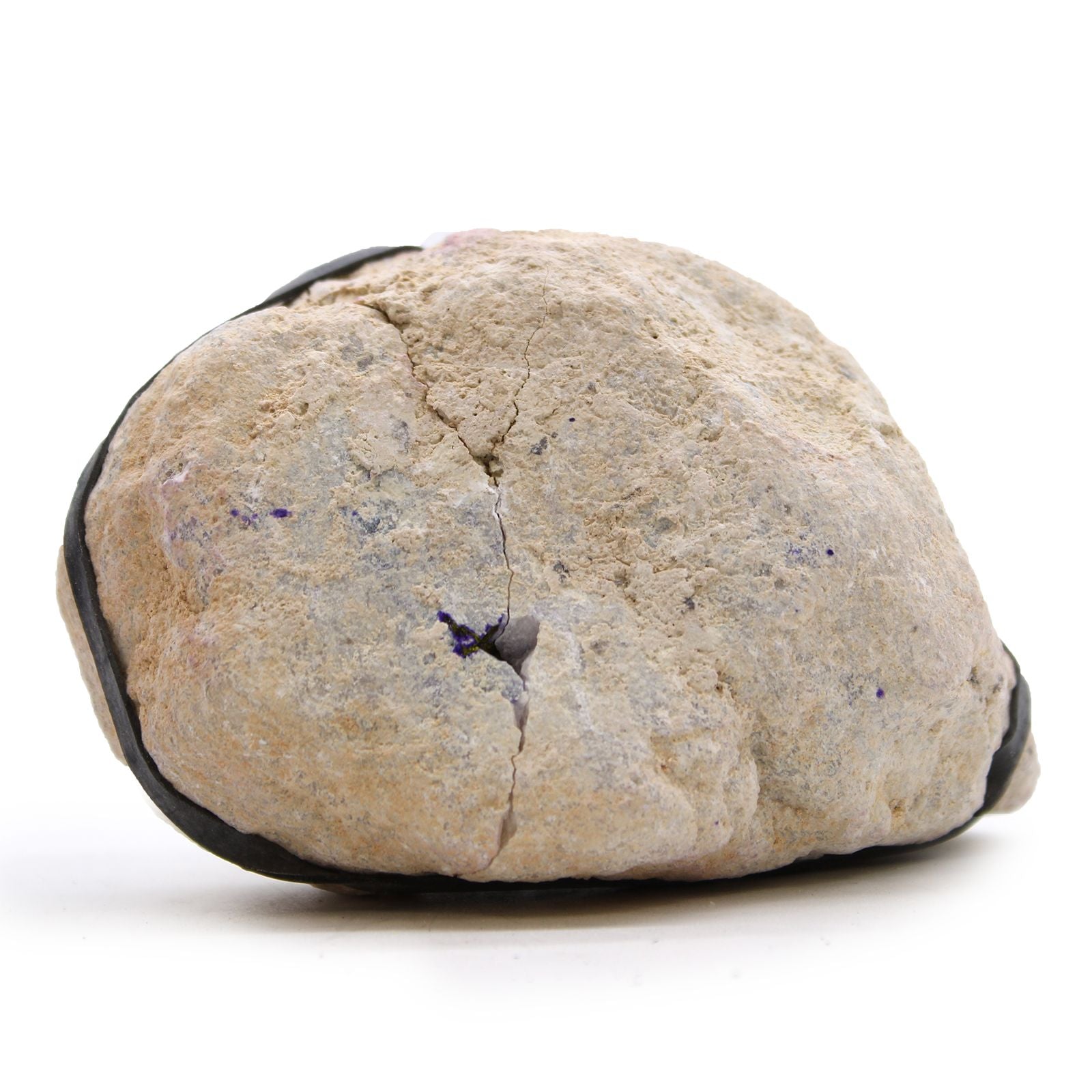 Coloured Calcite Geode Natural Rock - Purple & Gold