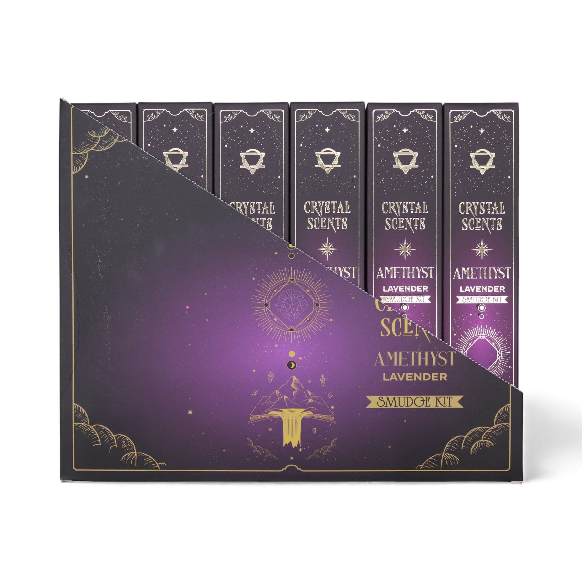 Crystal Scents Smudge Incense - Amethyst -  Lavender