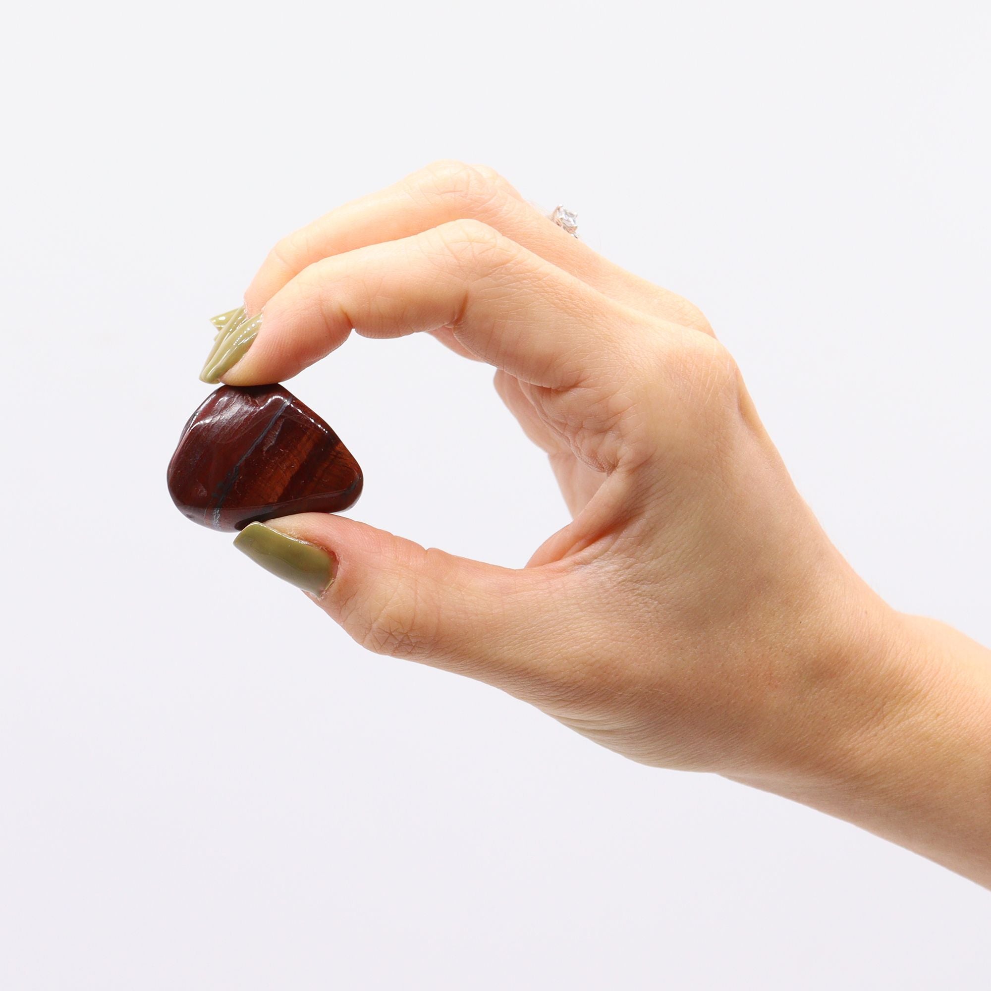 African Tumble Stone x12 - Medium - Tigers Eye (Red)