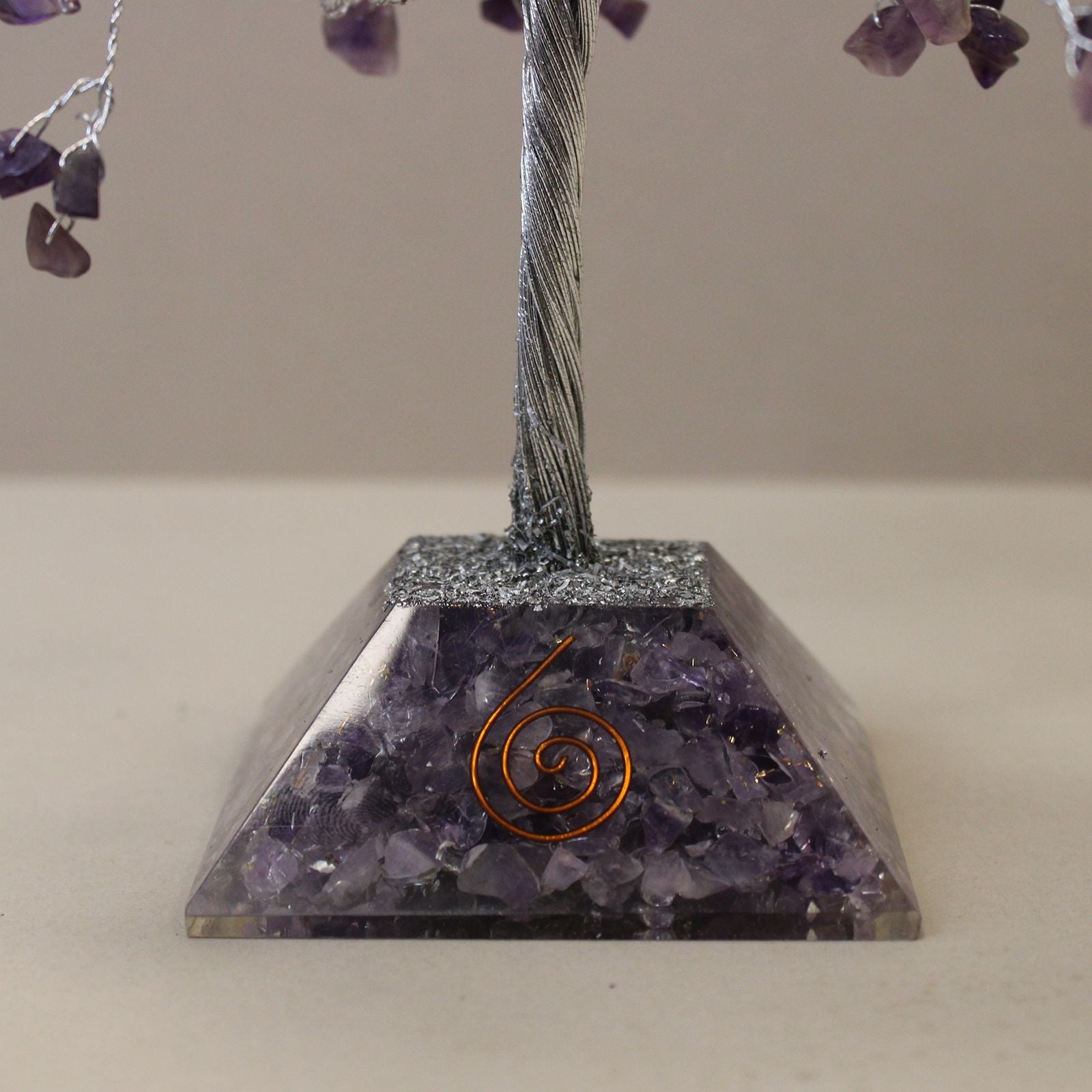 Gemstone Tree (320 Stones) - Amethyst on Orgonite Base