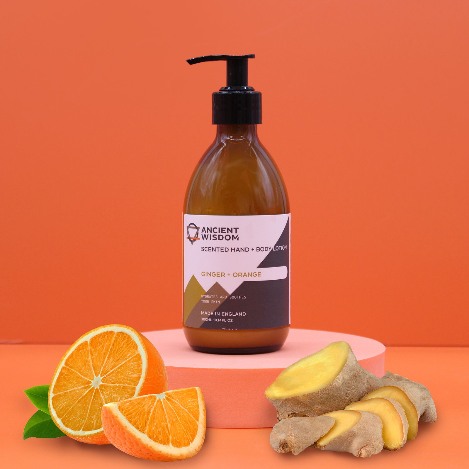 Fragranced Hand & Body Lotion 300ml - Ginger & Orange