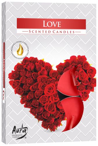 Scented Tealight Candle – Love (Pack of 6)