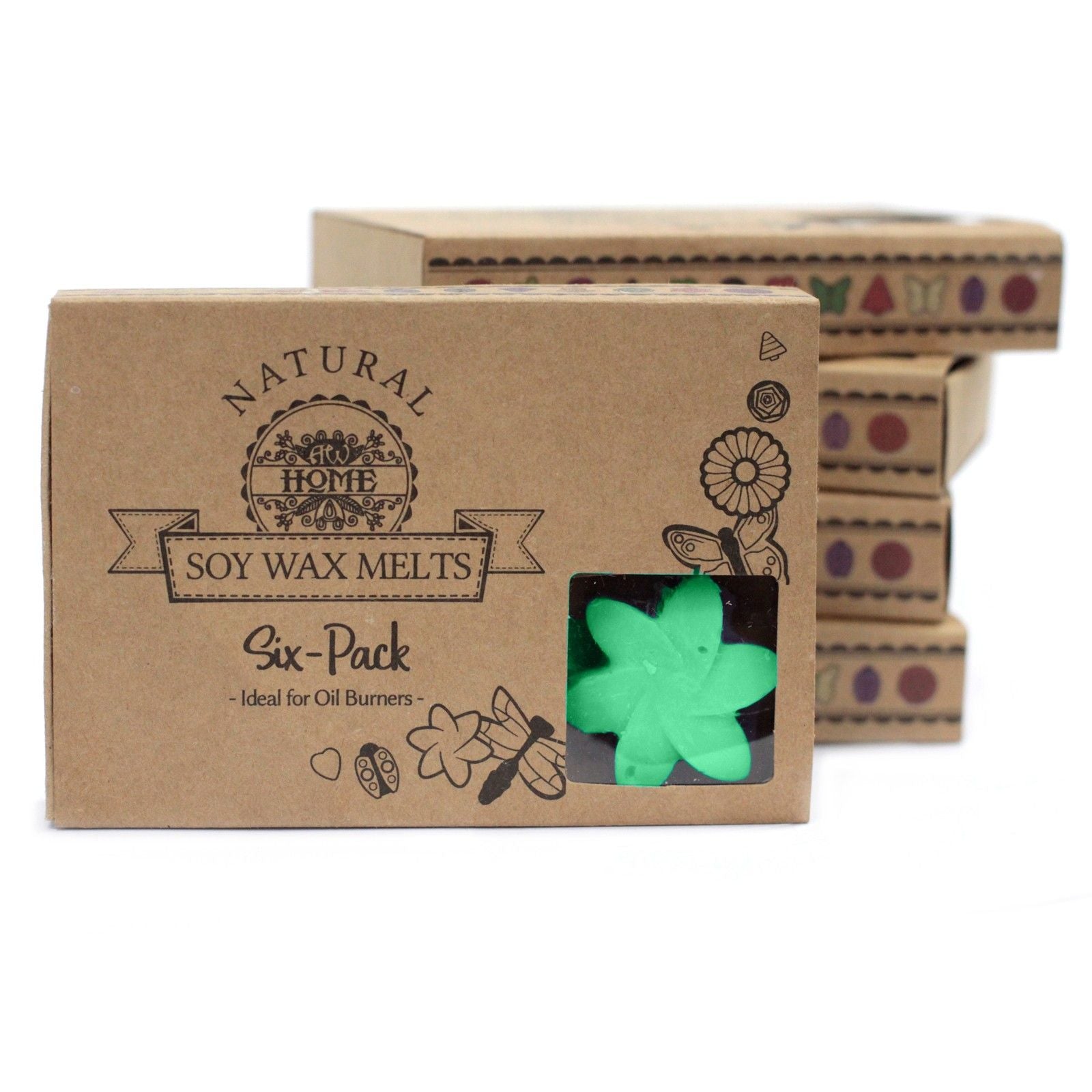 Box of 6 Wax Melt Stars - Hidden Garden