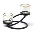Centrepiece Iron Votive Candle Holder – 2 Cup Double Step