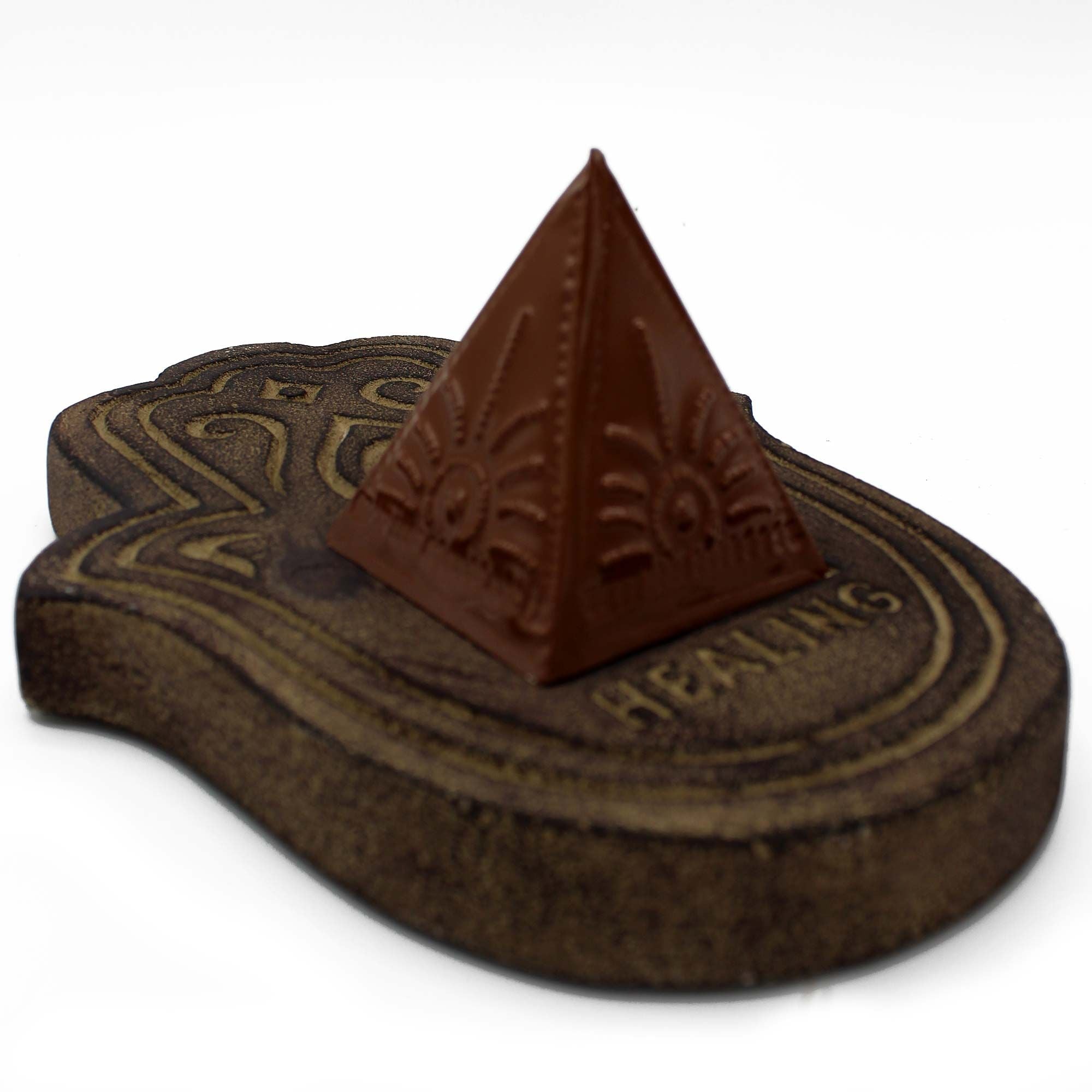 Healling Incense Plate - Black Lava Stone