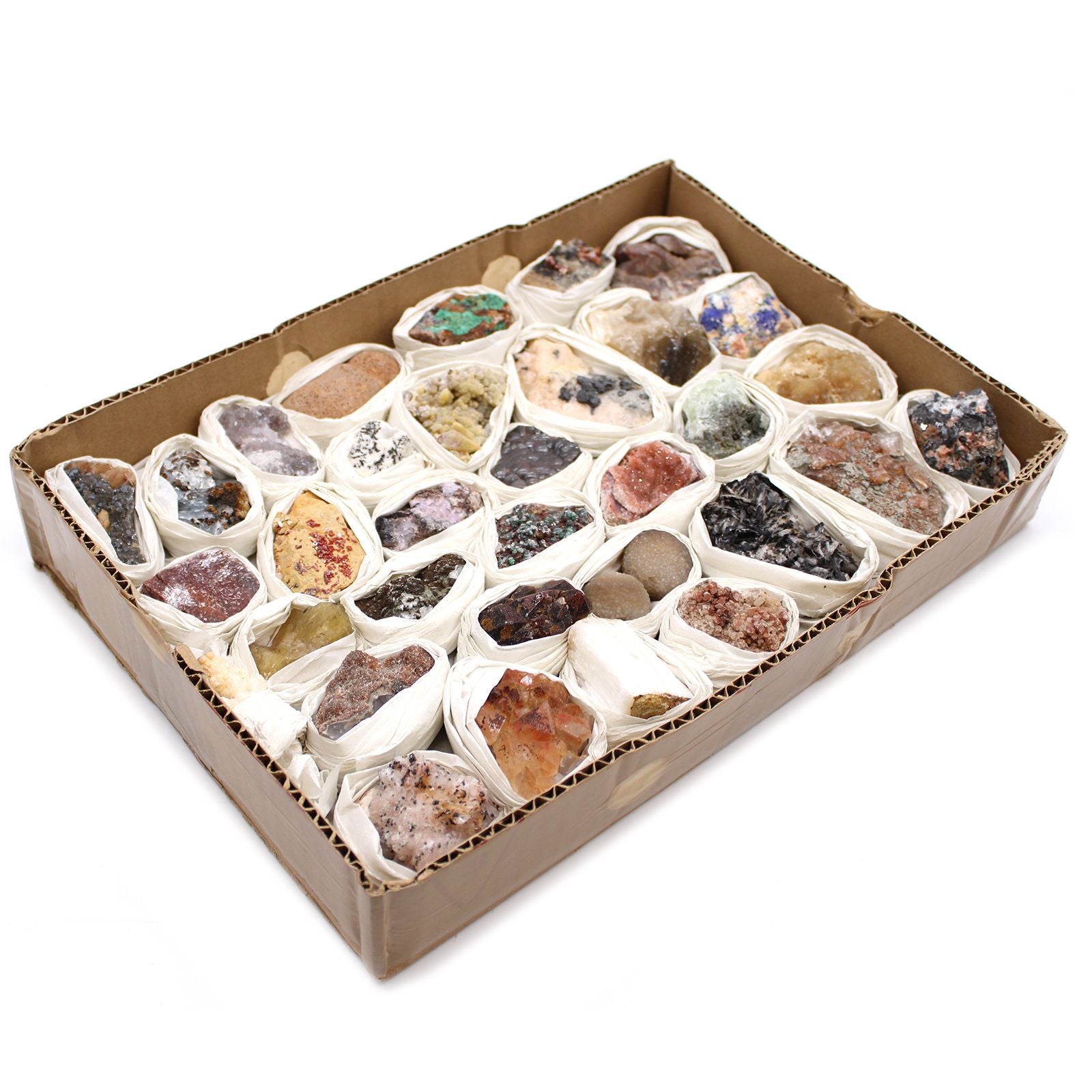 Mineral Specimens - Mixed Pieces (Approx. 24 Pieces per Tray)