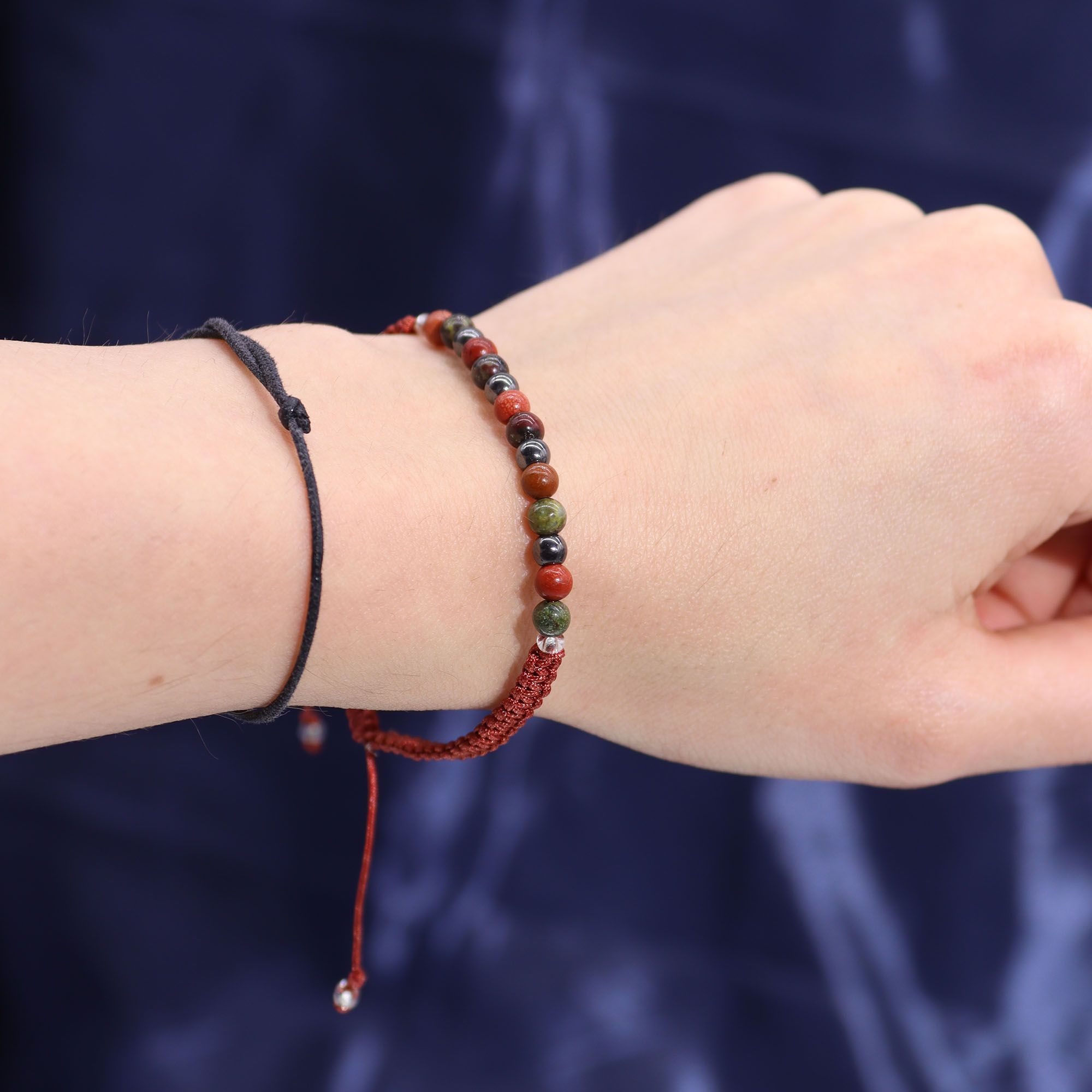 Sternzeichen Kristallkerze + Edelsteinarmband - Widder