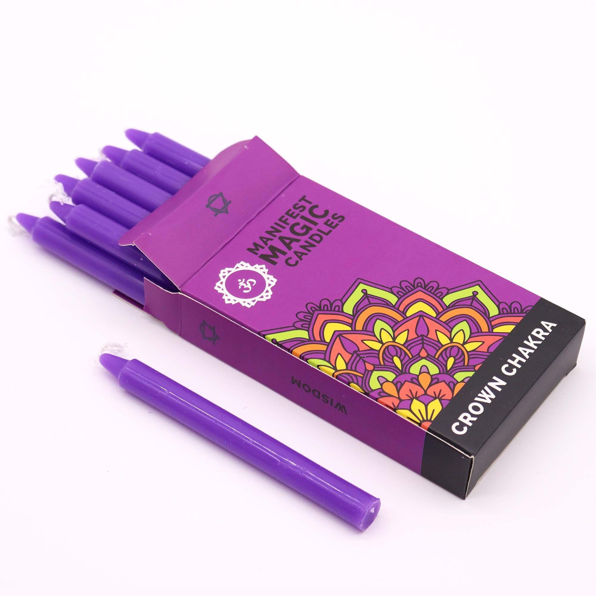 Manifest Magic Candles 12 Pack – Crown Chakra