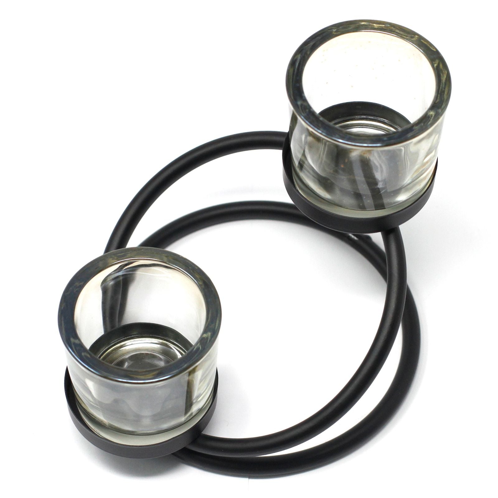 Centrepiece Iron Votive Candle Holder – 2 Cup Double Step