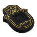 Healling Incense Plate - Black & Gold Lava Stone