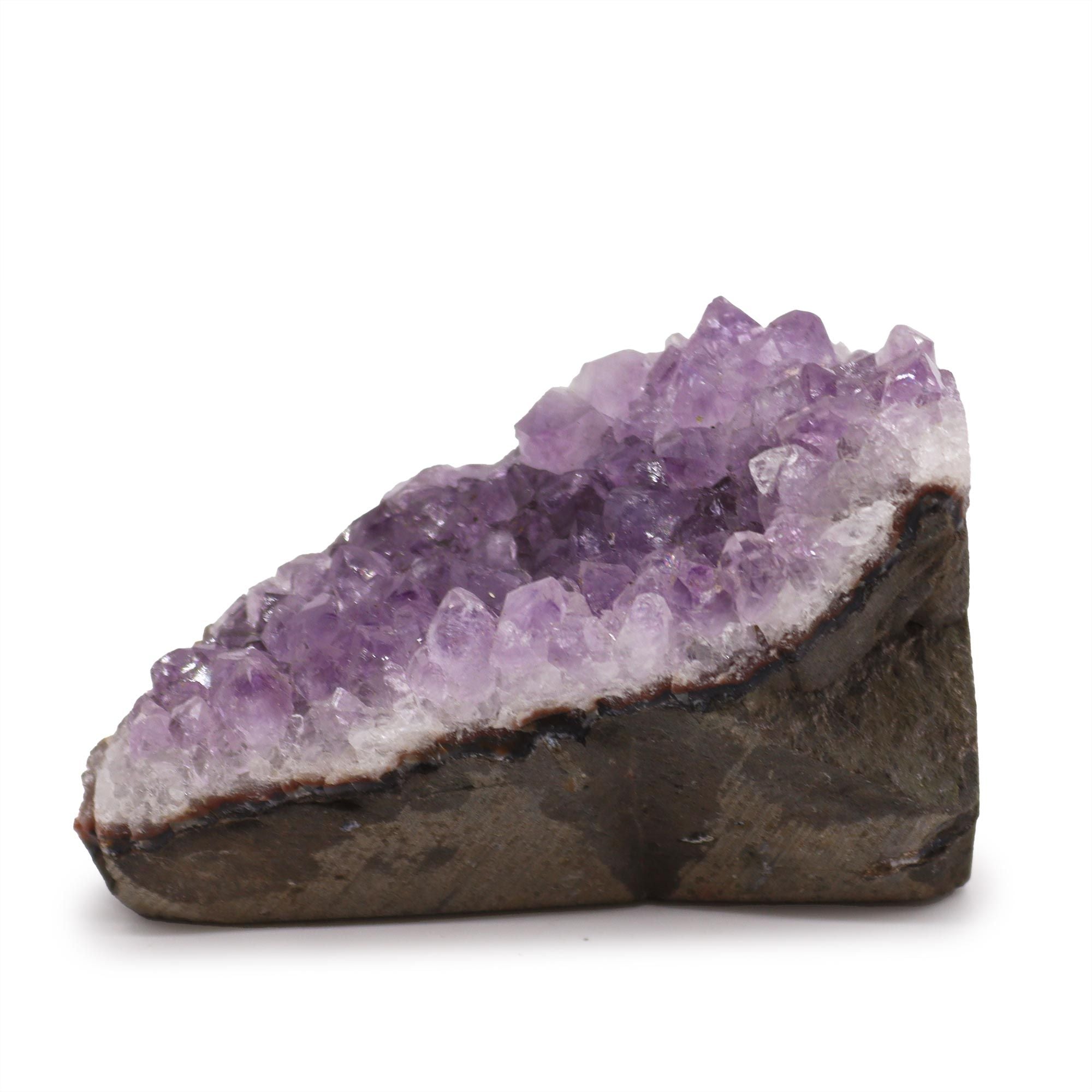 Medium Natural High Grade Amethyst Standing Cluster (Approx. 7.5–10 cm)