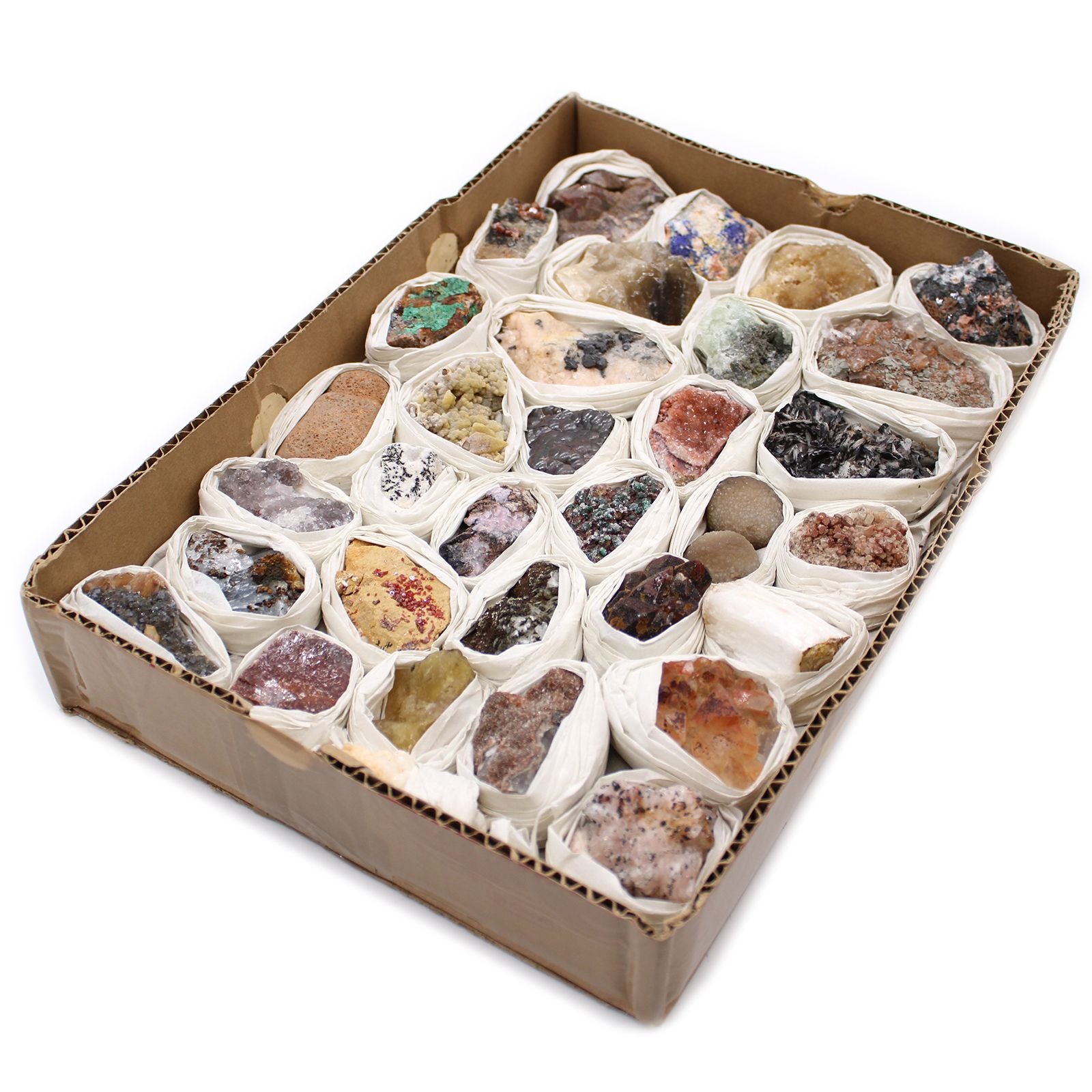 Mineral Specimens - Mixed Pieces (Approx. 24 Pieces per Tray)