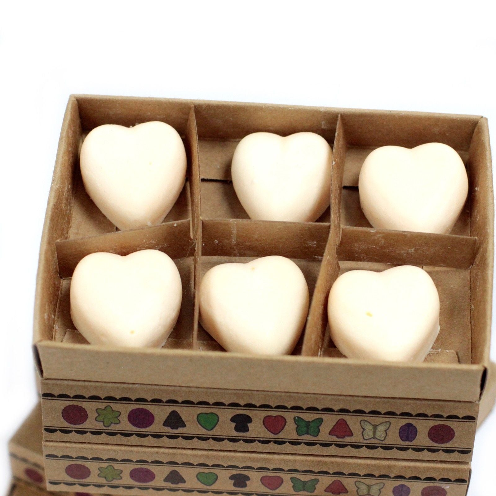 Box of 6 Wax Melt Hearts - Cinnamon & Orange
