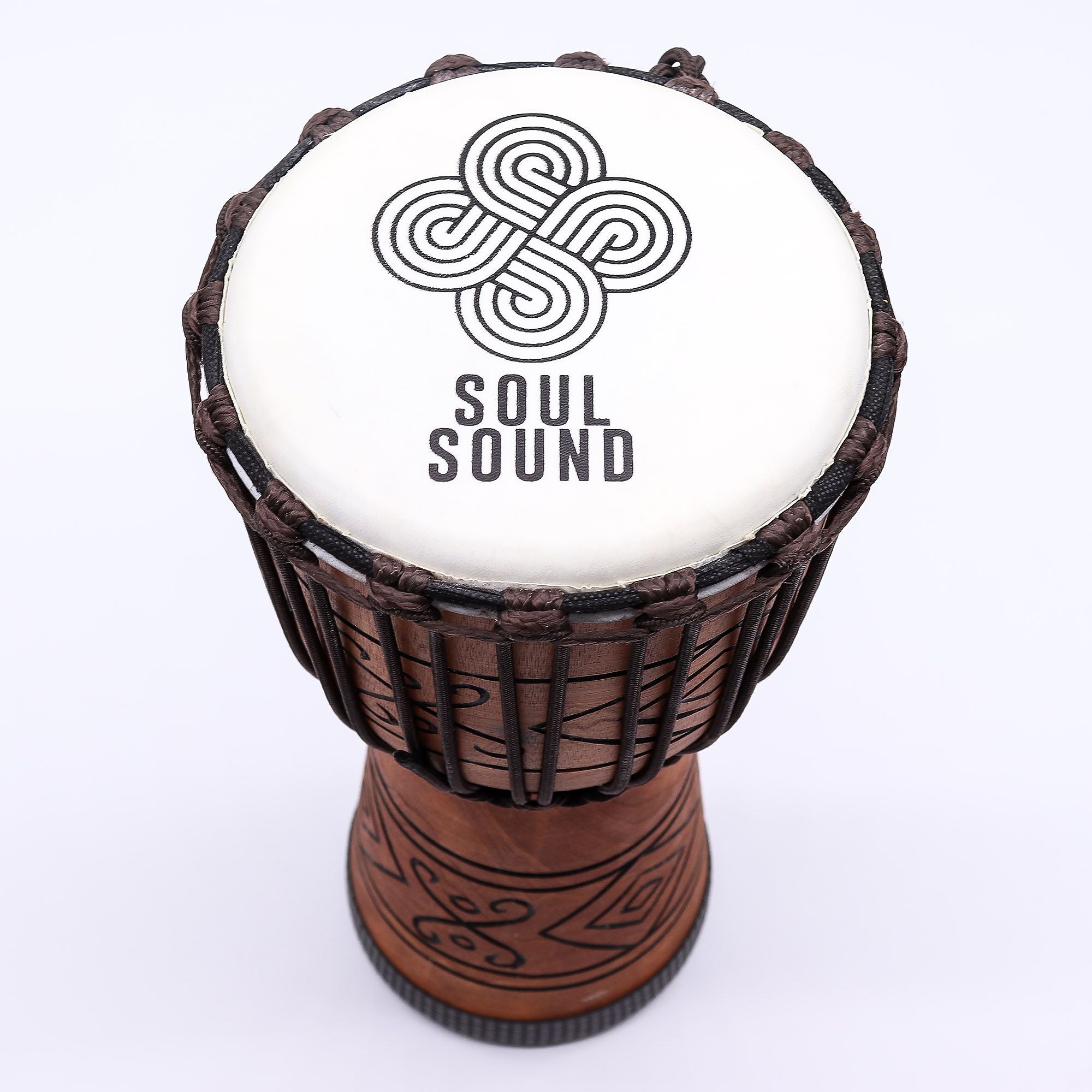 Pro Djembe Trommel Medium - Soul Sound (tief) - Medium 40cm (18cm Durchmesser)