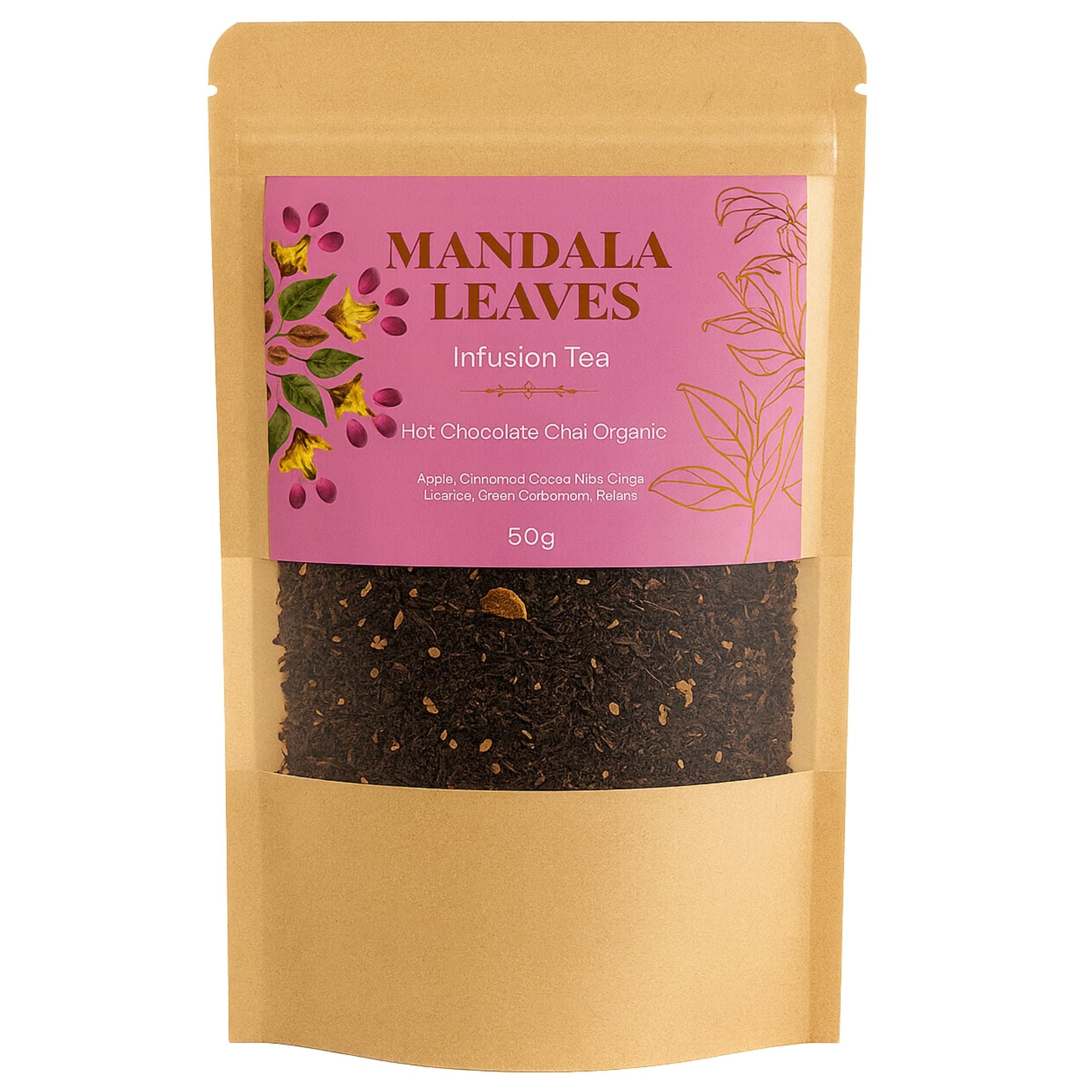 Artisan Tea Organic 50g - Hot Chocolate Chai Infusion