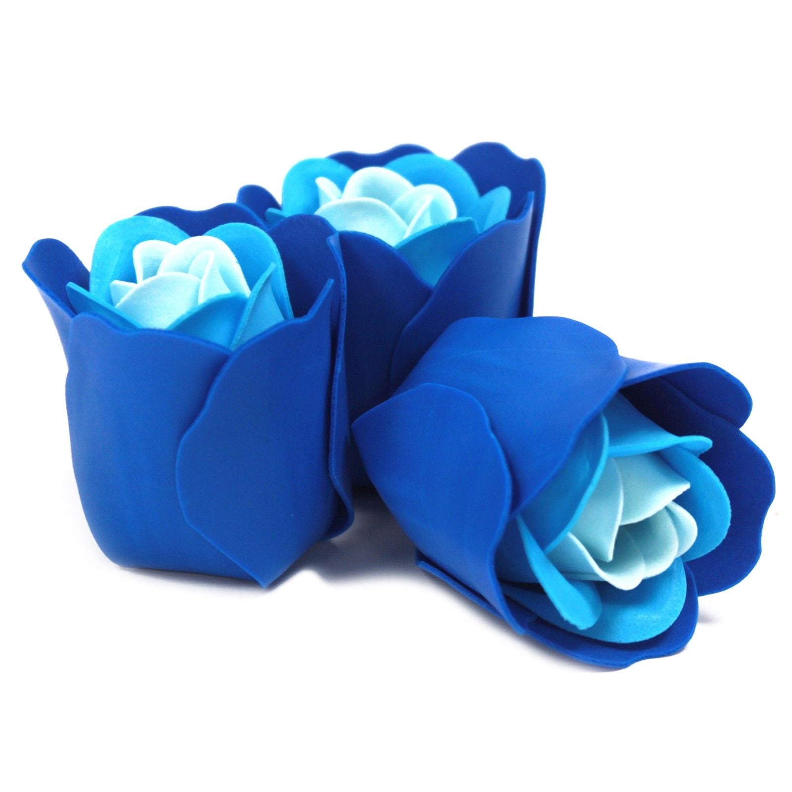 Heart Box of 3 - Blue Roses