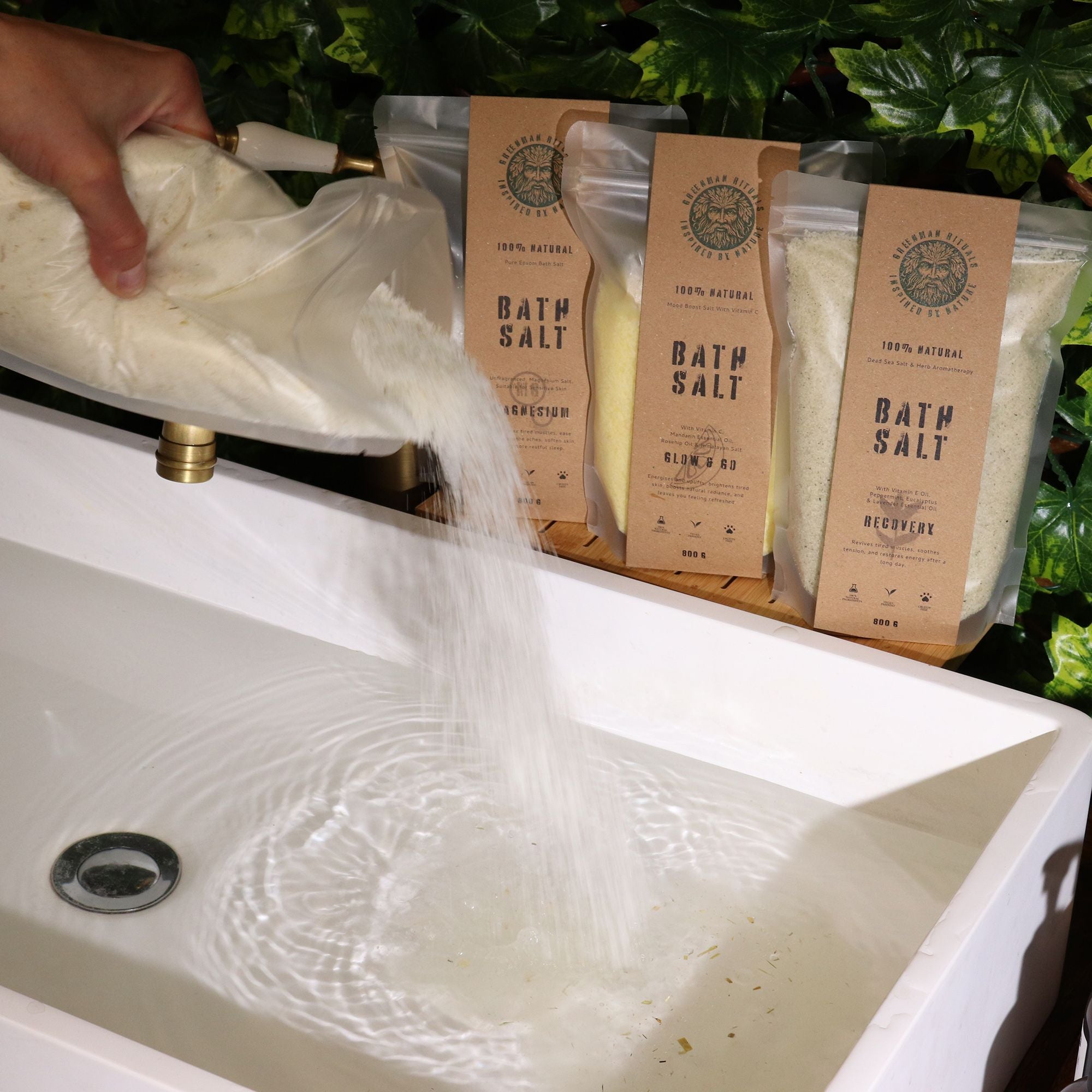 Greenman Rituals Epsom Bath Salt Oat & Honey – Spa Relax Blend