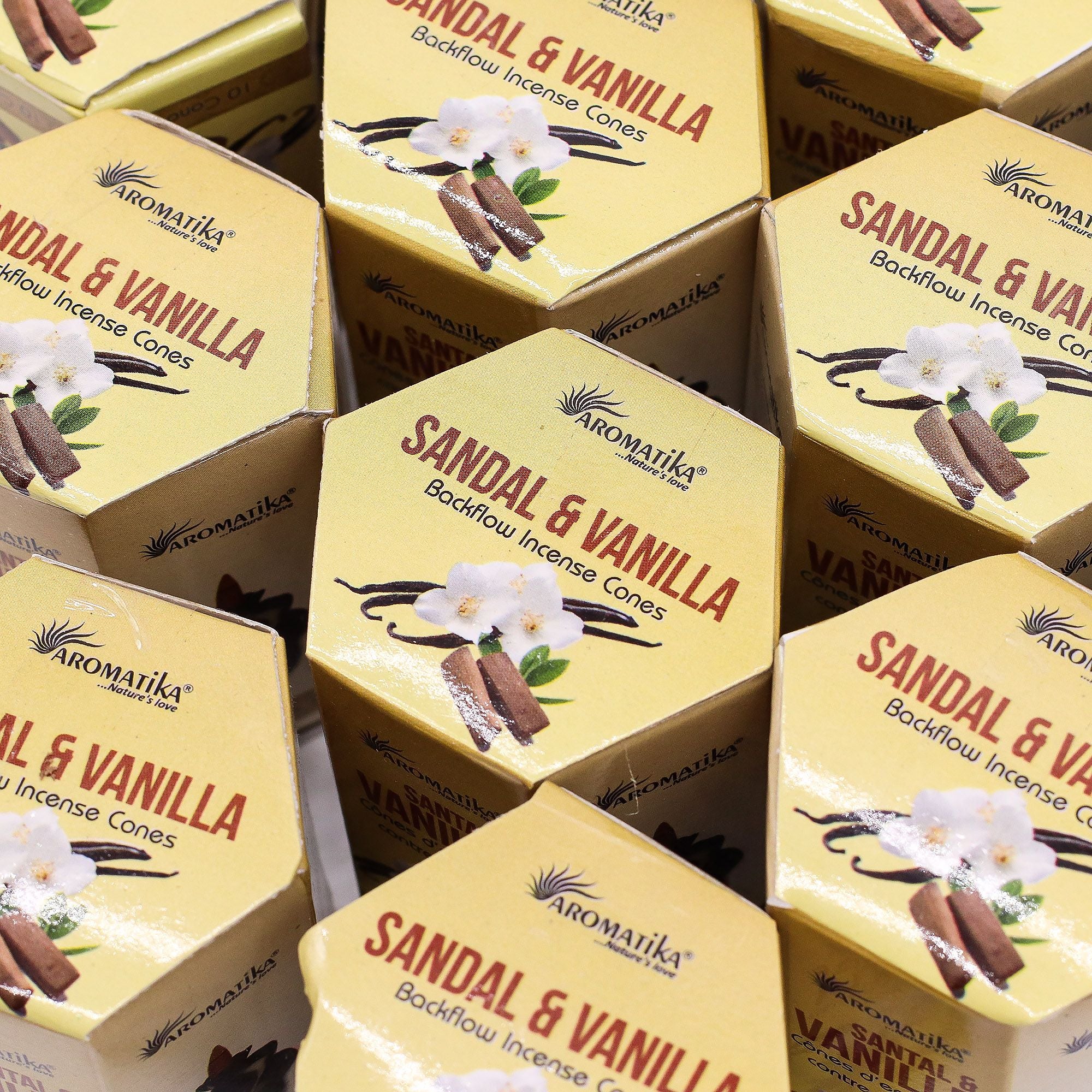 Masala Rückfluss-Räucherkegel - Sandelholz & Vanille