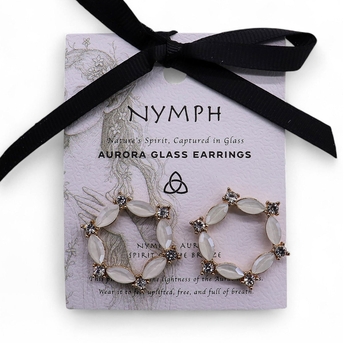 Pearl Vintage Glass Earrings - Loop