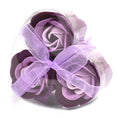 Heart Box of 3 - Lavender Roses