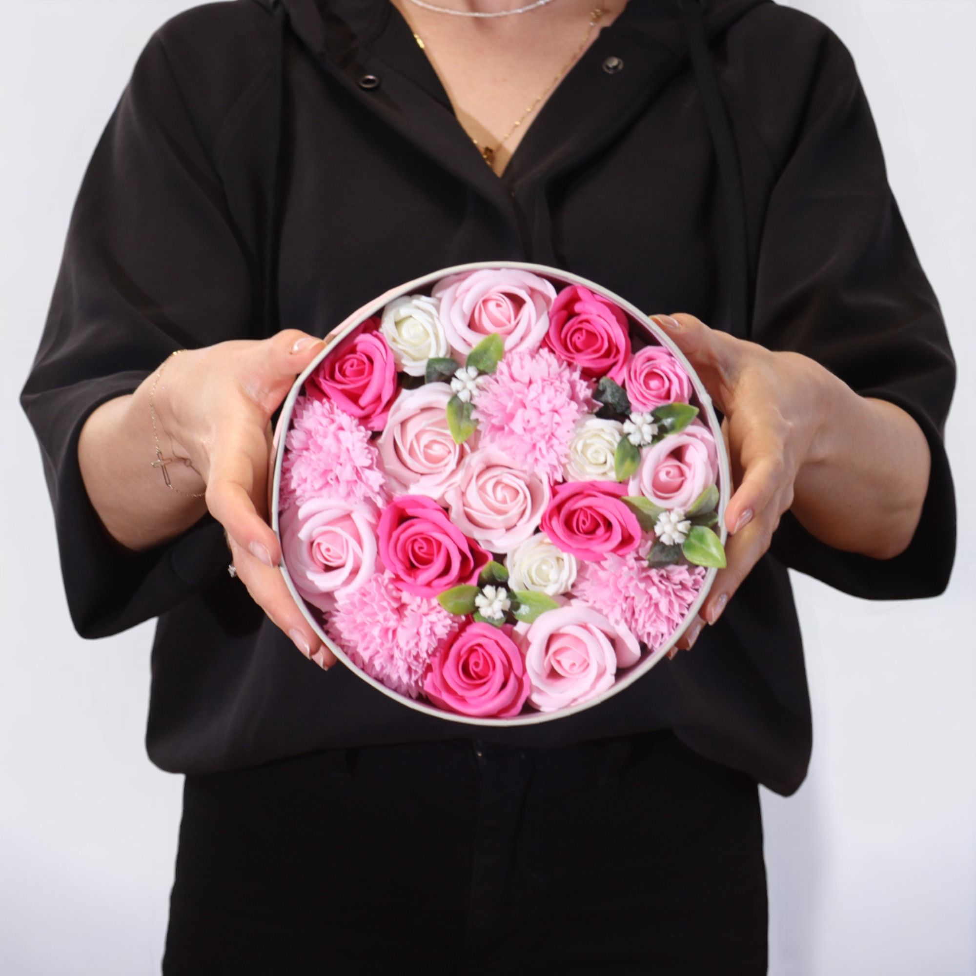 Merci Round Gift Box – Baby Blessings Pinks
