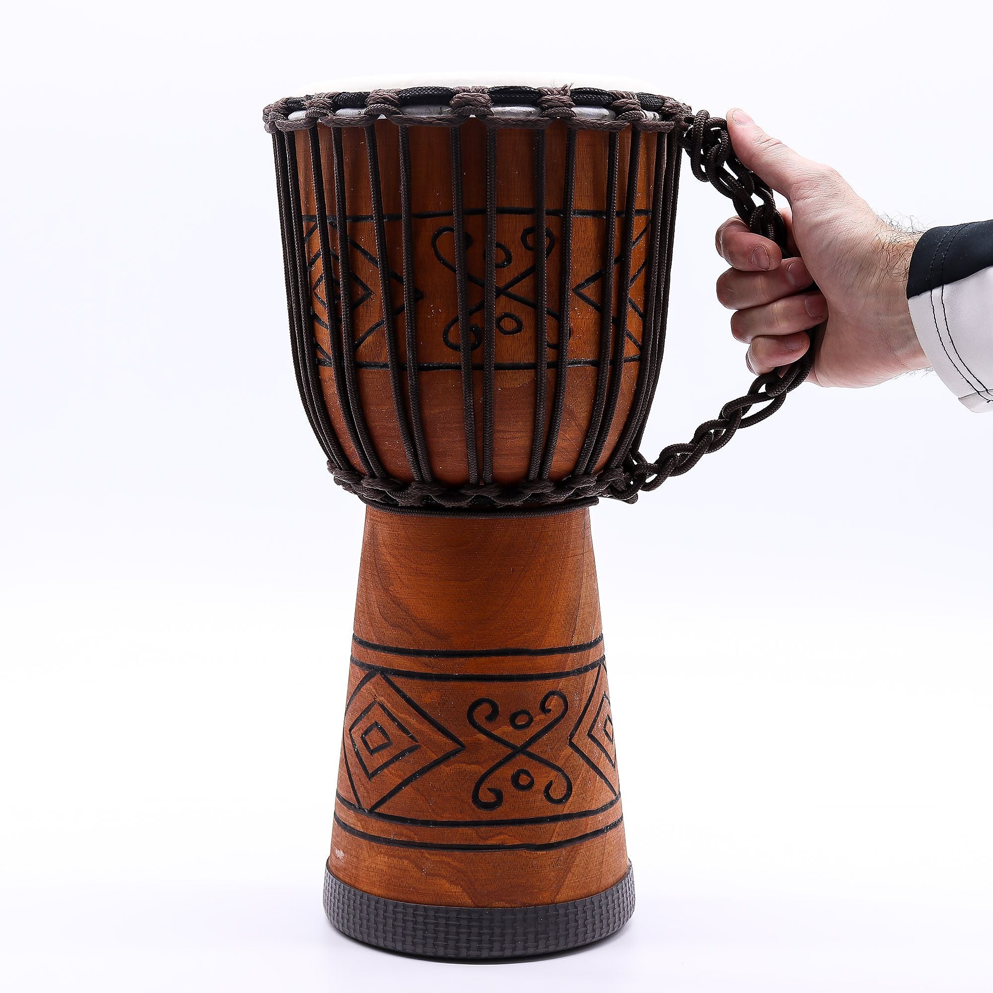 Pro Djembe Trommel Medium - Soul Sound (tief) - Medium 40cm (18cm Durchmesser)