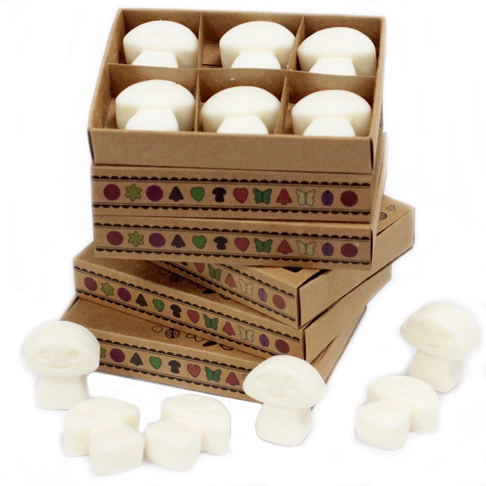 Box of 6 Wax Melt Mushrooms - White Musk