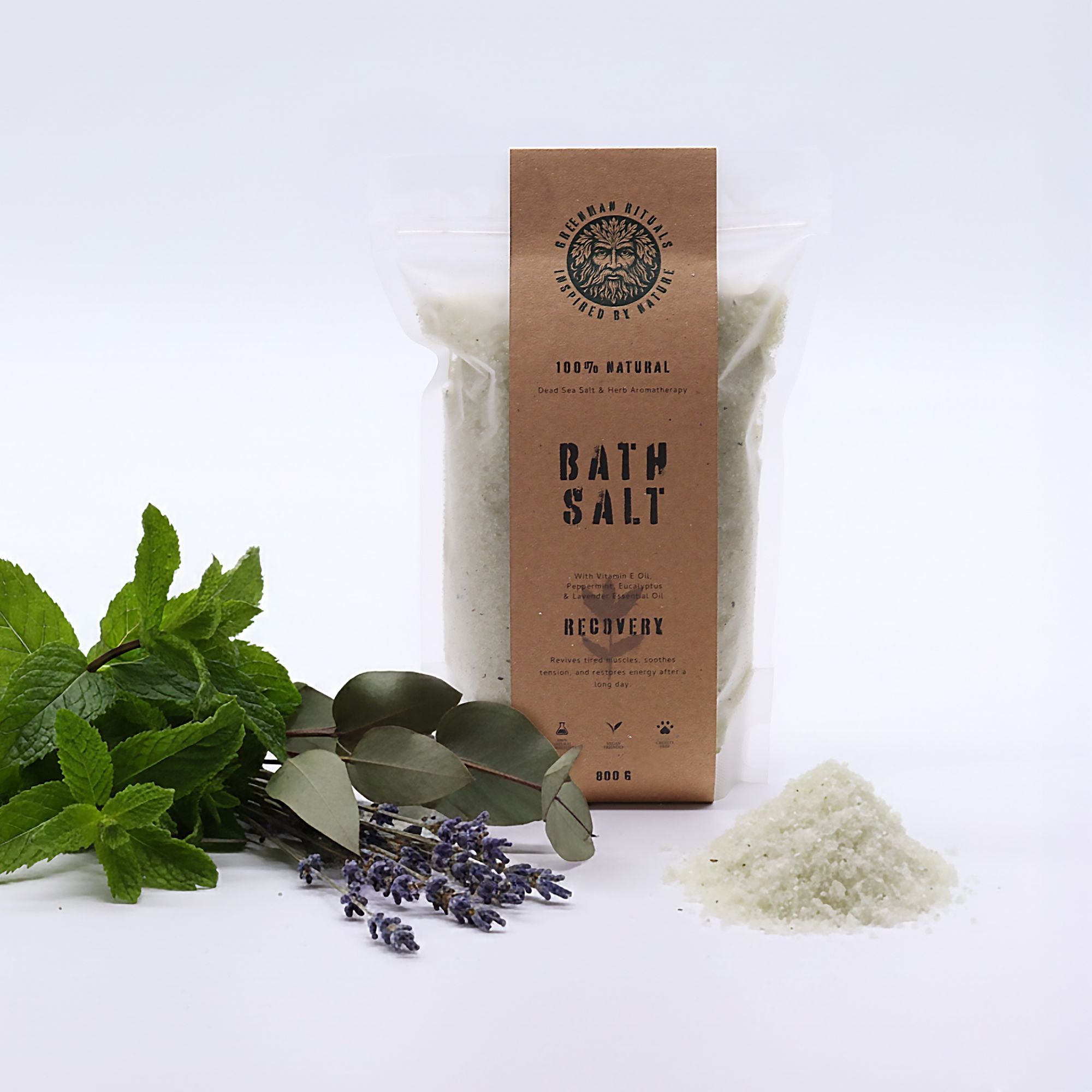 Greenman Rituals Epsom Bath Salt Menthol – Recovery