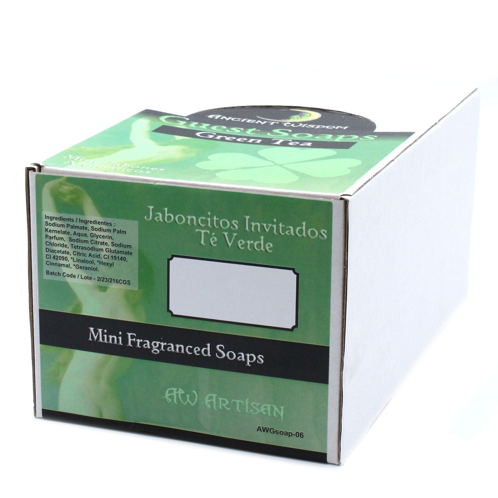 Heart Guest Soaps 10x - Green Tea