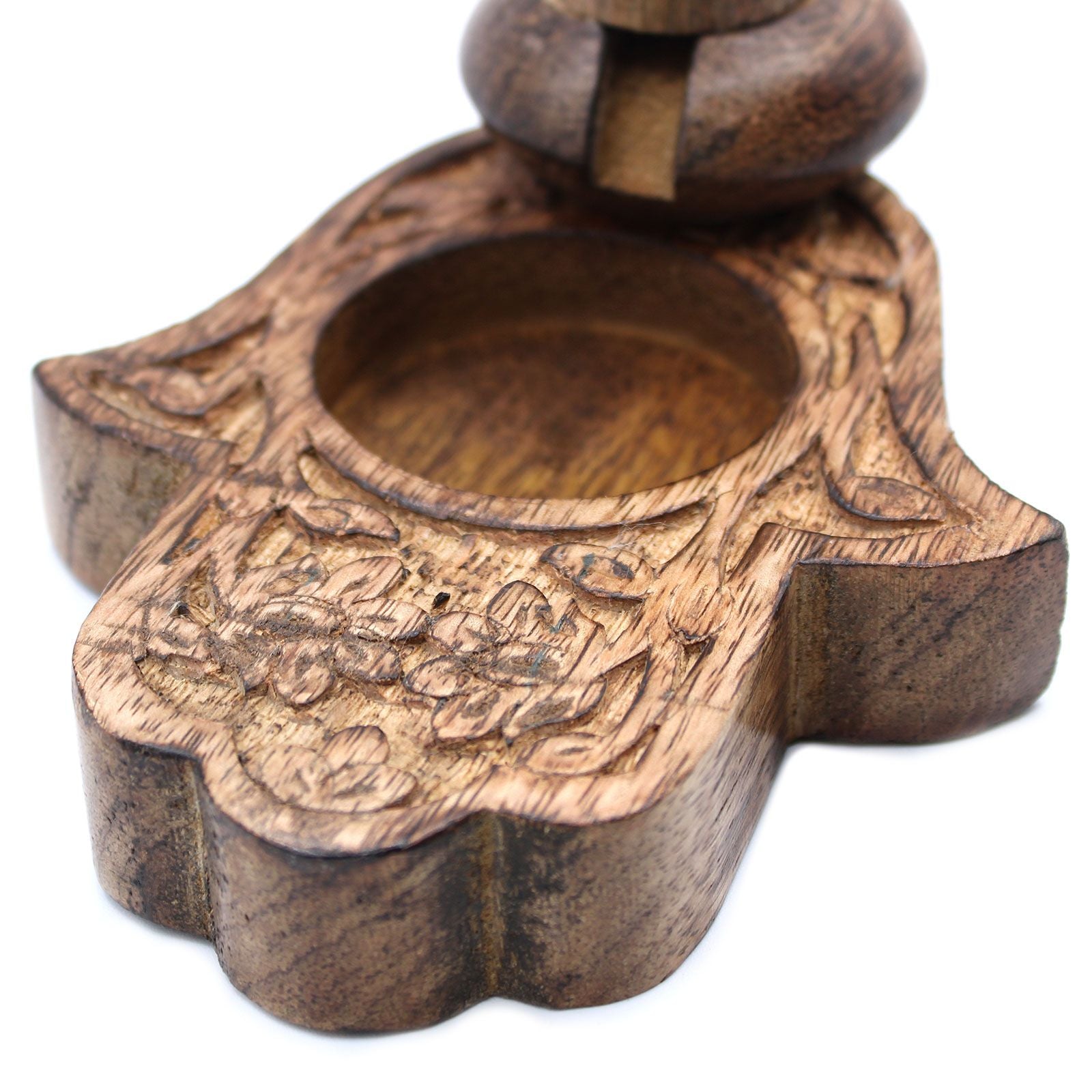 Mango-Holz-Räucherkegel-Brenner klein – Hamsa