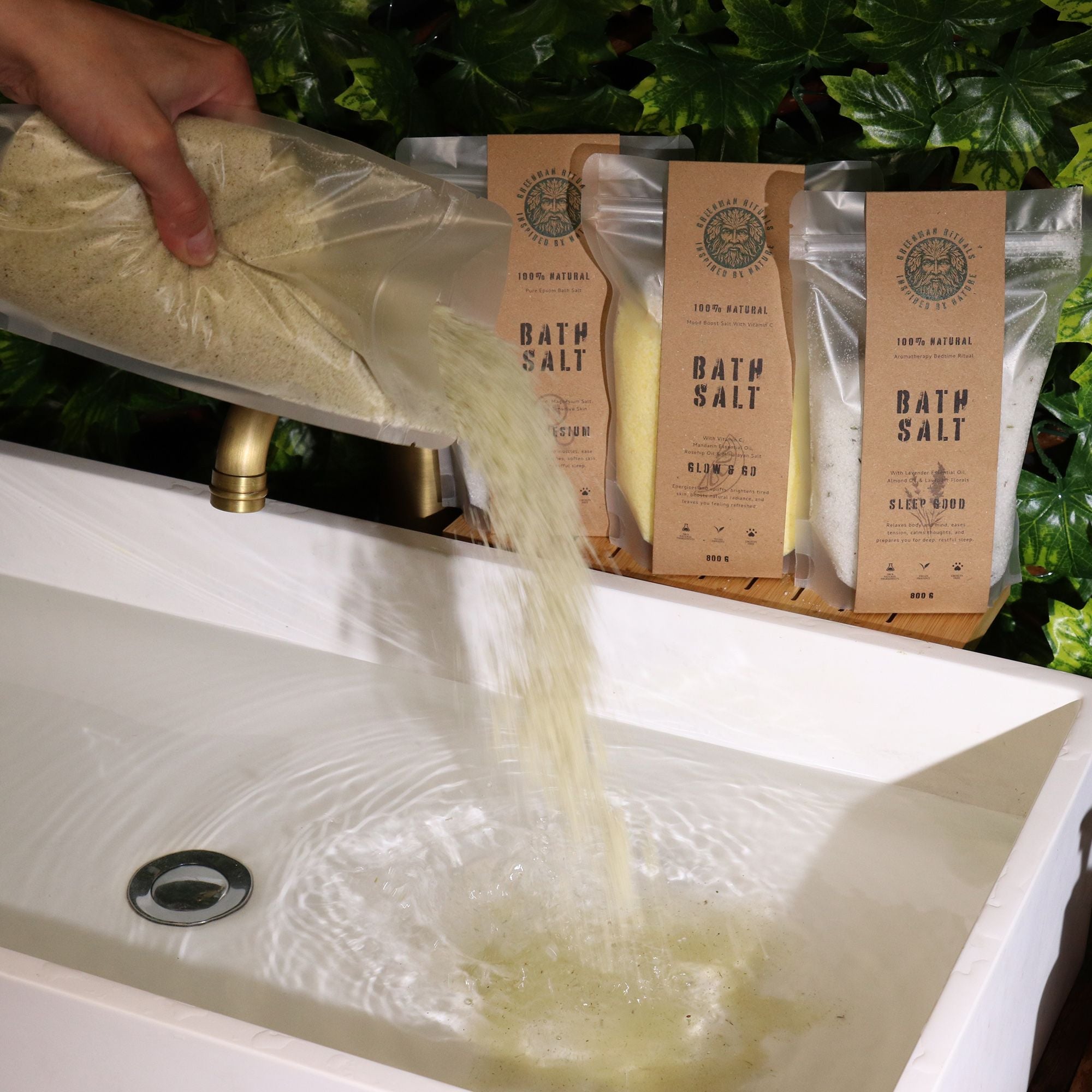 Greenman Rituals Epsom Bath Salt Menthol – Recovery
