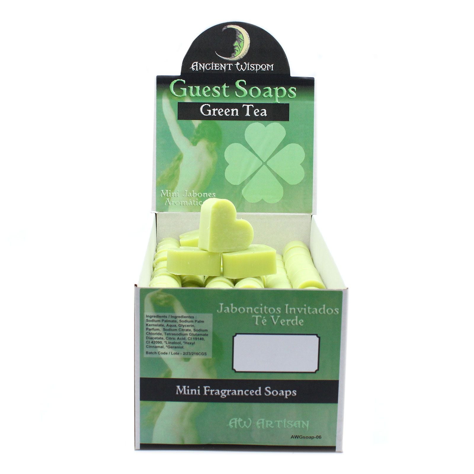 Heart Guest Soaps 10x - Green Tea