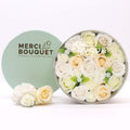 Merci Round Gift Box – Wedding Blessings White & Ivory