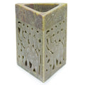 Dreieckiger Speckstein Duftlampe - Elefant 11x9cm