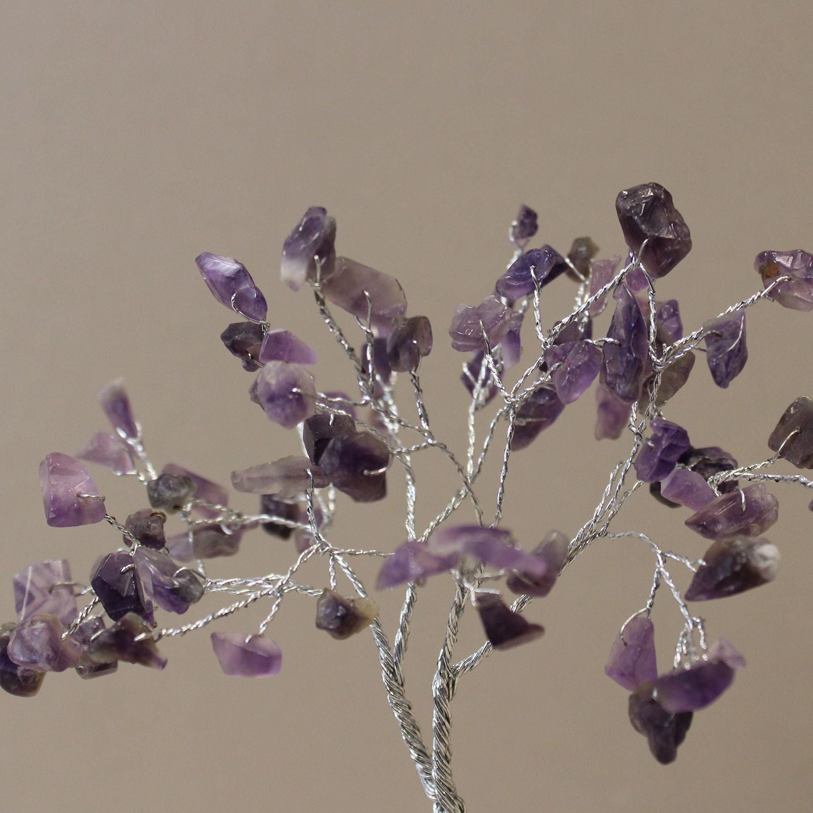 Gemstone Tree (80 Stones) - Amethyst on Orgonite Base
