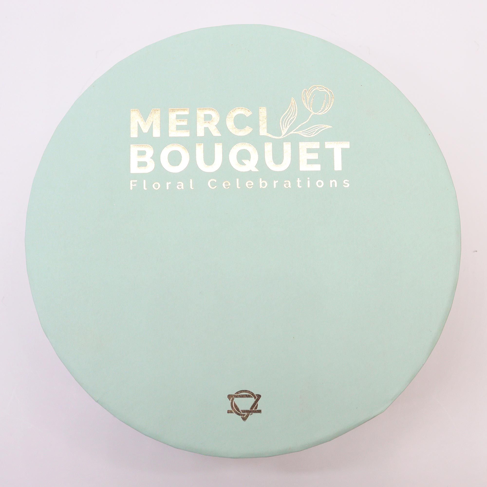 Merci Round Gift Box – Wedding Blessings White & Ivory