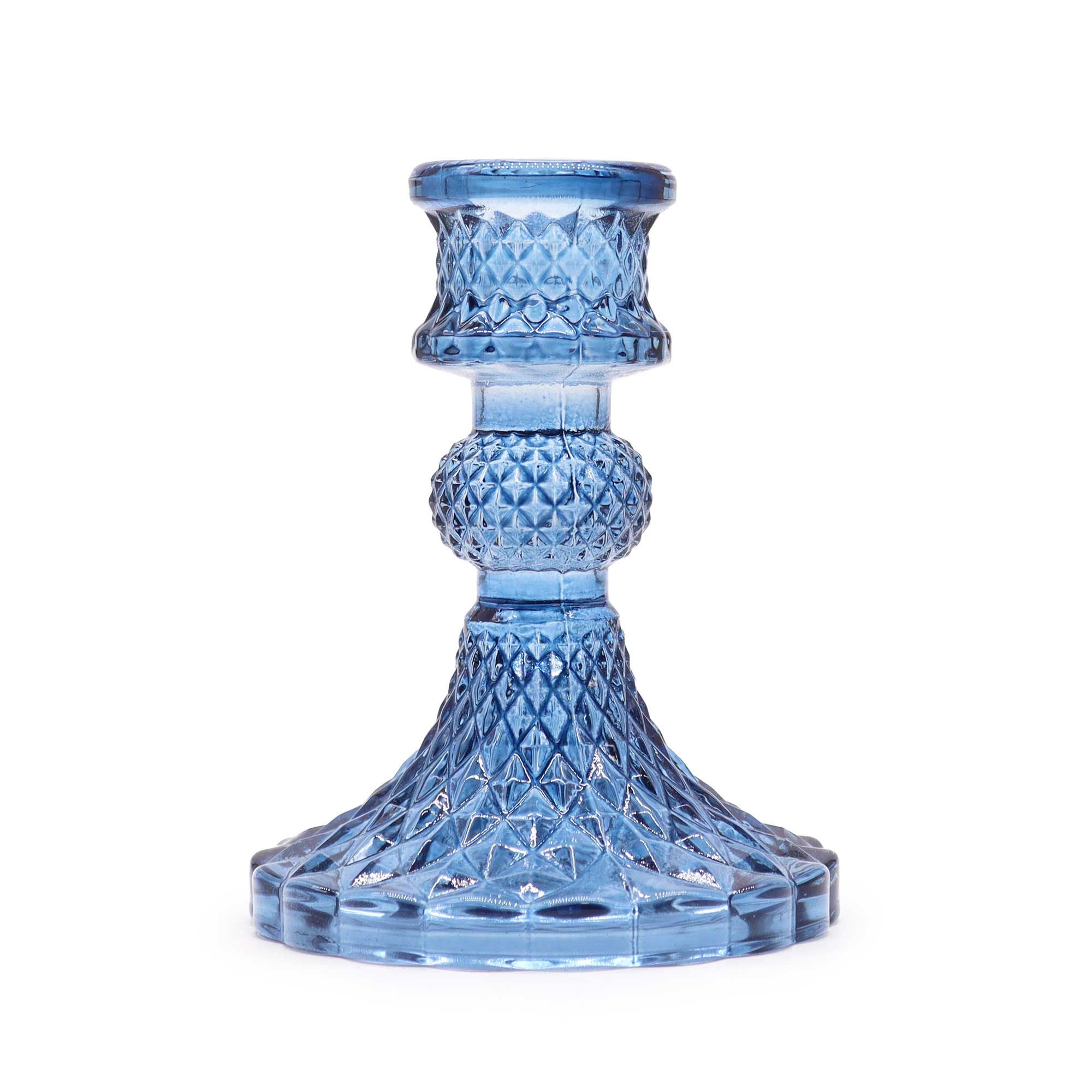Vintage Dinner Candle Holders Set of 2 – Royal Blue
