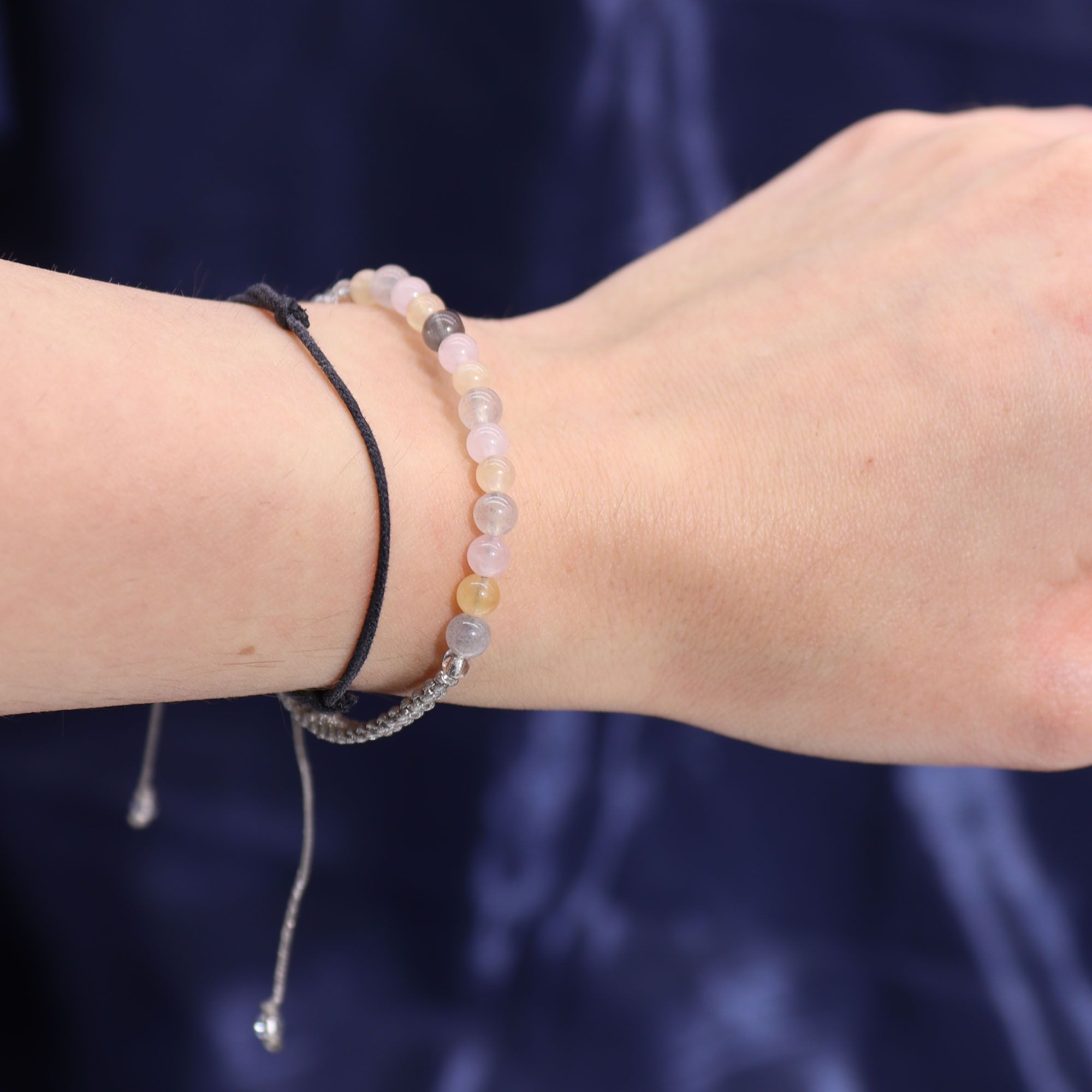 Zodiac Crystal Candle + Gemstone Bracelet - Gemini