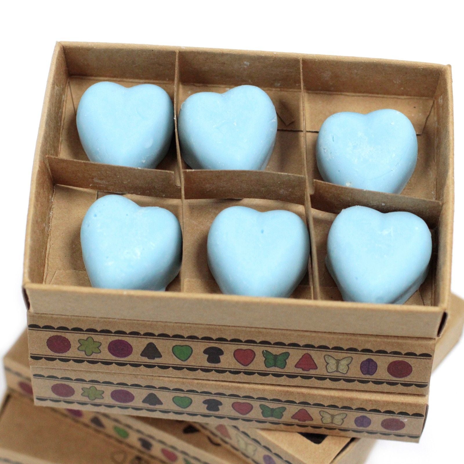 Box of 6 Wax Melt Hearts - Dewberry